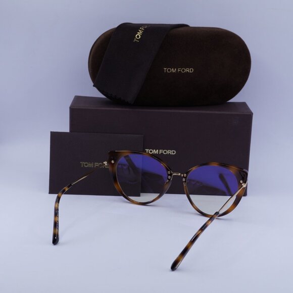 Tom Ford FT5815-B 053 Eyeglasses Havana/Gold 54mm Cat Eye Frame - Picture 11 of 11